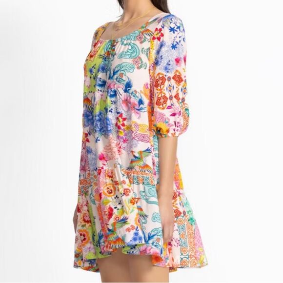 Johnny Was California PAULA TIERED MINI DRESS Size XXL - Picture 14 of 14